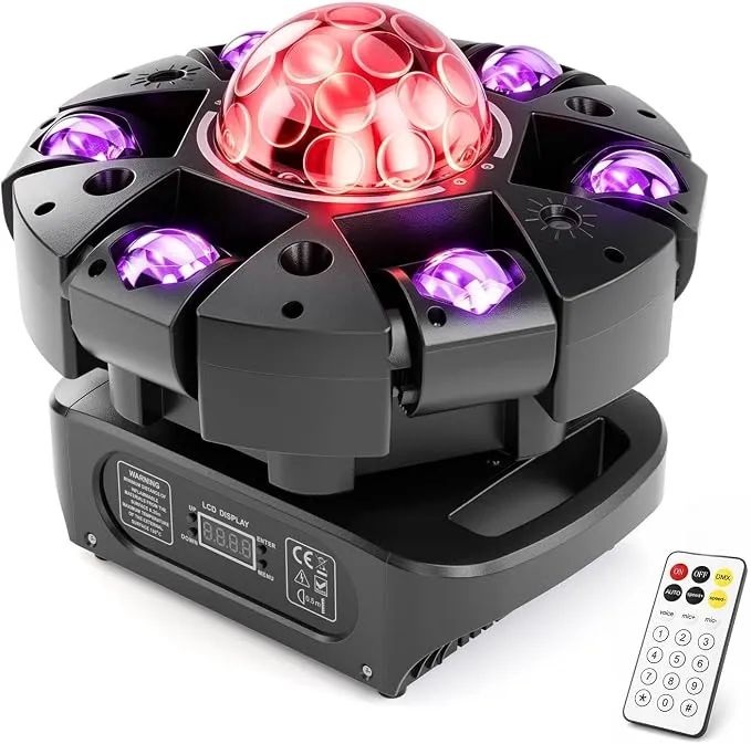 Dj Light Bar 250W LED RGBW Stage Wall Washer Support 4/8/28/32CH DMX, Strobe Color Changing Flood Dj Lights Light Control Auto Play Sound Activated for Party Indoor Disco Club Church Birthday Weddin