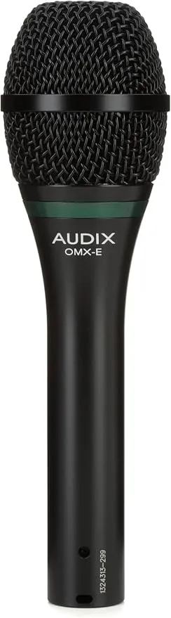 Audix OMX-E Dynamic Cardioid Vocal Microphone - Black- High-Performance Sound, Ideal for Stage and Studio Use